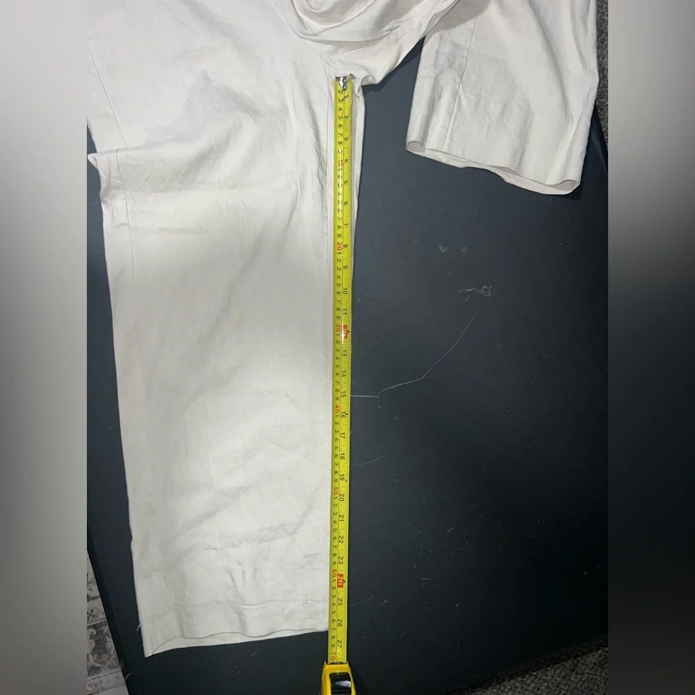 J. Jill Women’s Linen Stretch Pull on Khaki Pants Size 18